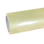 Gloss Light Yellow Car Vinyl Wrap PET