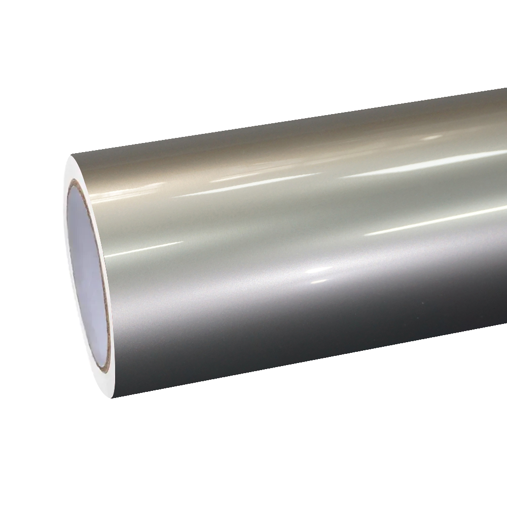 Gloss Liquid Aluminum Silver Car Vinyl Wrap PET product image 2 - Veloro gloss vinyl wrap