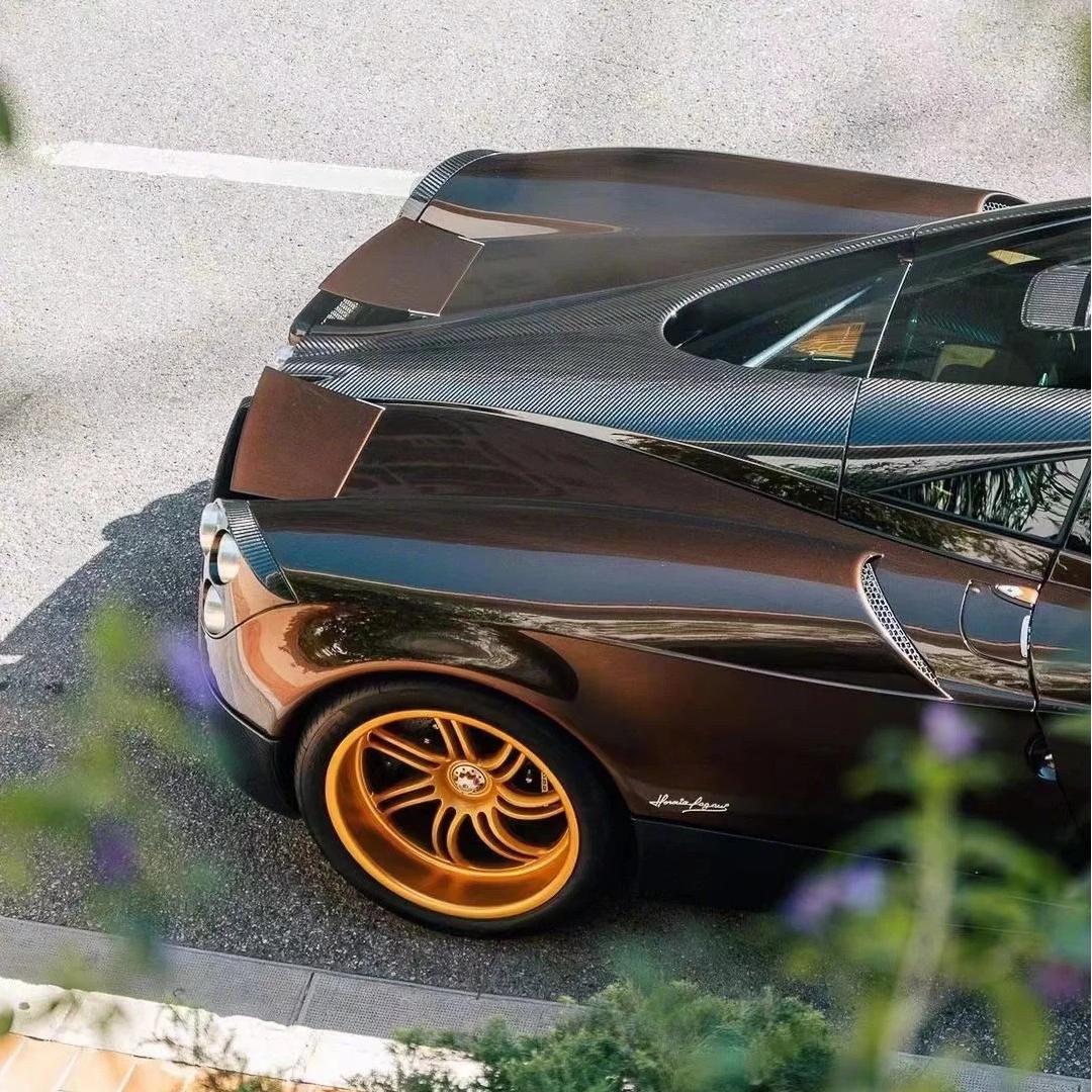 Gloss Liquid Cocoa Brown Car Vinyl Wrap PET product image 4 - Veloro gloss vinyl wrap