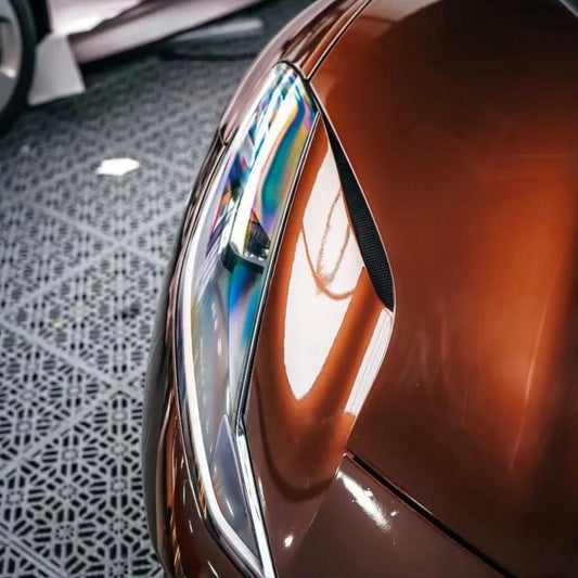 Gloss Liquid Coffee Brown Car Vinyl Wrap PET product image 2 - Veloro gloss vinyl wrap
