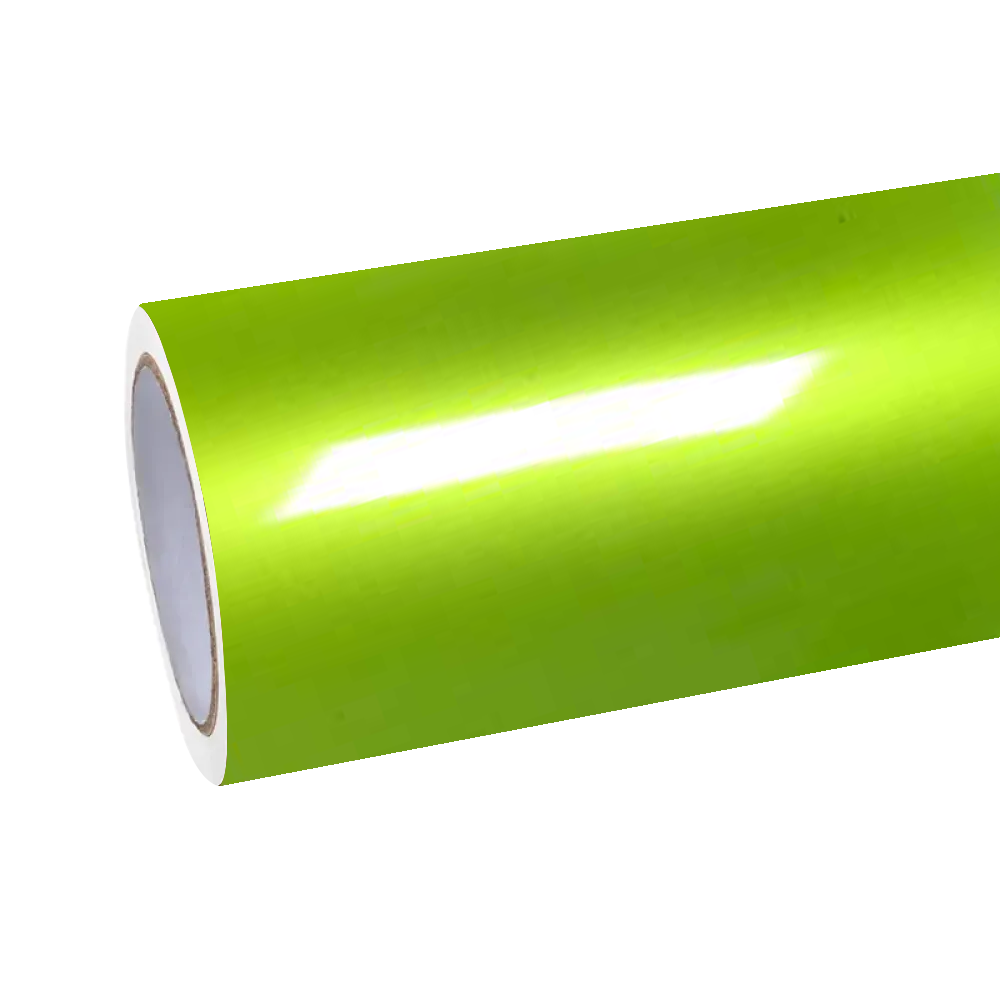 Gloss Liquid Fluorescent Neon Yellow Car Vinyl Wrap PET