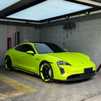 Gloss Liquid Fluorescent Neon Yellow Car Vinyl Wrap PET product image 2 - Veloro gloss vinyl wrap