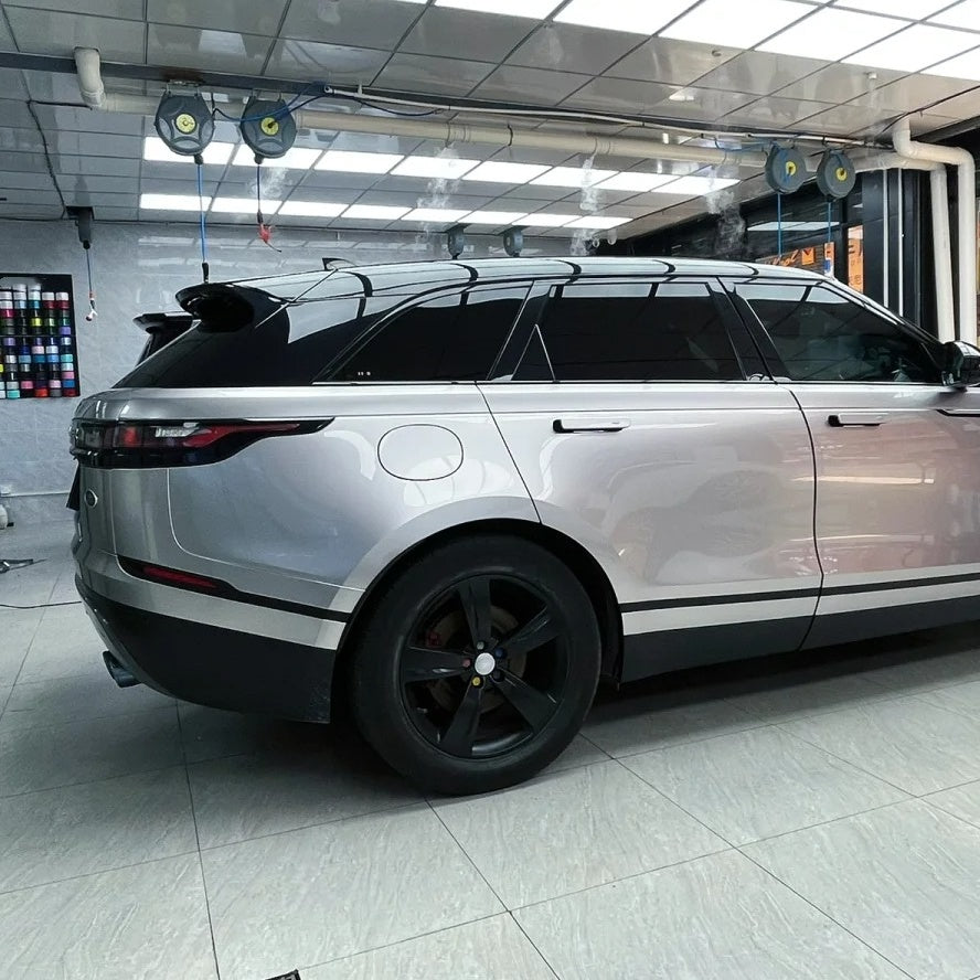 Gloss Liquid Land Rover Velar Silver Car Vinyl Wrap PET product image 8 - Veloro gloss vinyl wrap