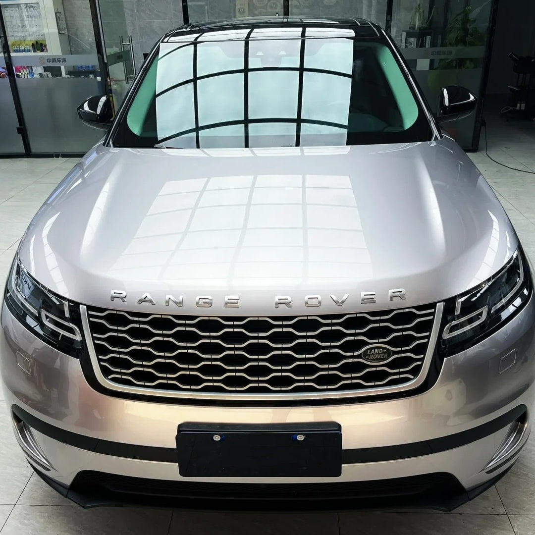 Gloss Liquid Land Rover Velar Silver Car Vinyl Wrap PET product image 3 - Veloro gloss vinyl wrap
