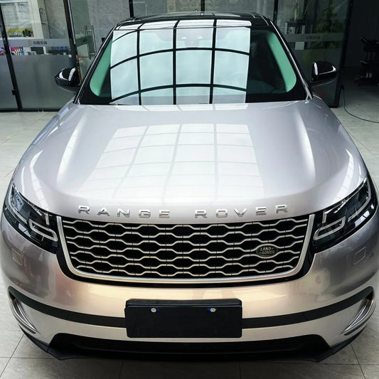 Gloss Liquid Land Rover Velar Silver Car Vinyl Wrap PET product image 3 - Veloro gloss vinyl wrap