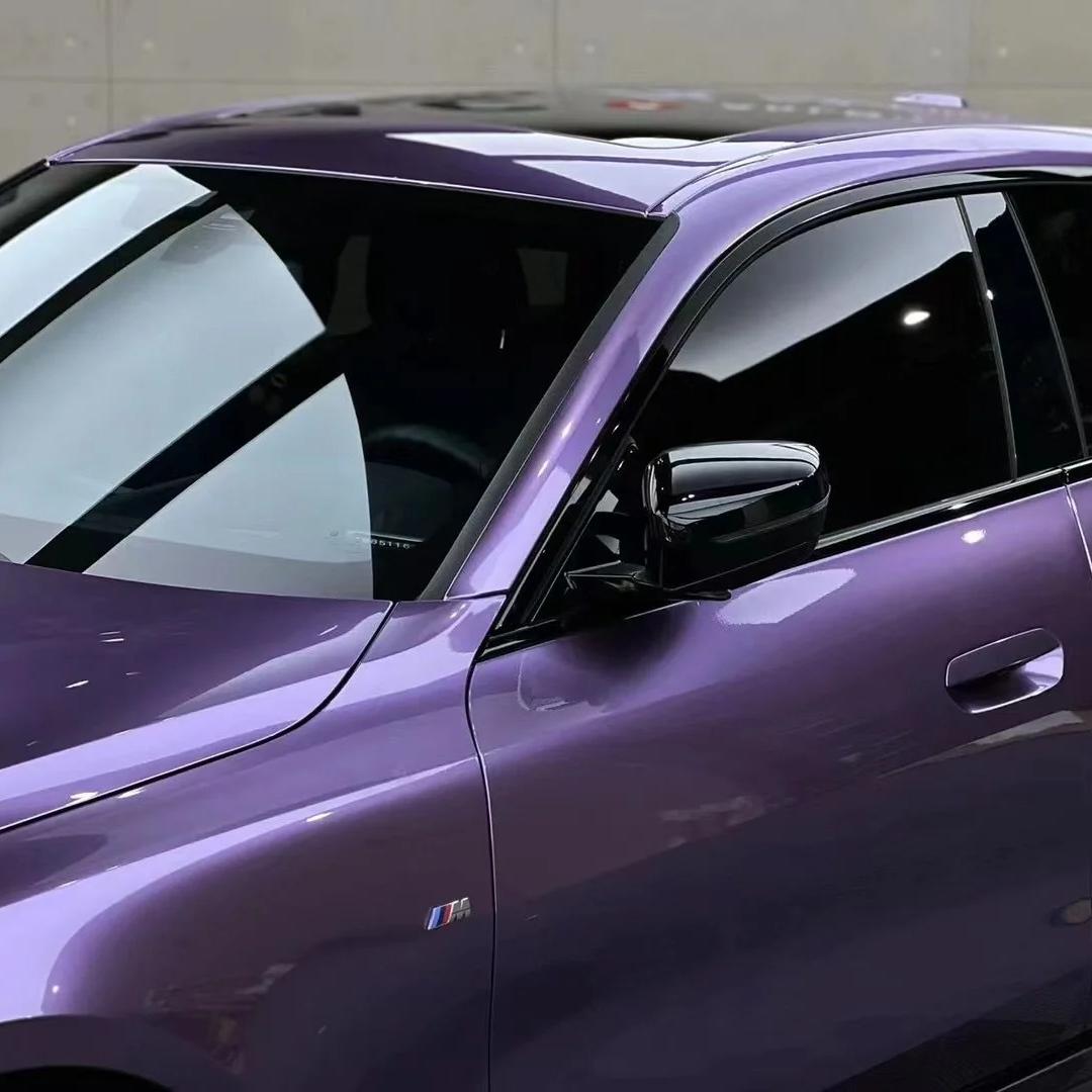 Gloss Liquid Russet Purple Car Vinyl Wrap PET product image 3 - Veloro gloss vinyl wrap