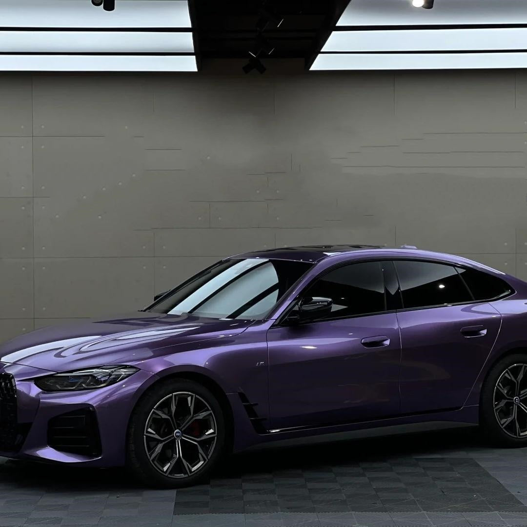 Gloss Liquid Russet Purple Car Vinyl Wrap PET product image 2 - Veloro gloss vinyl wrap
