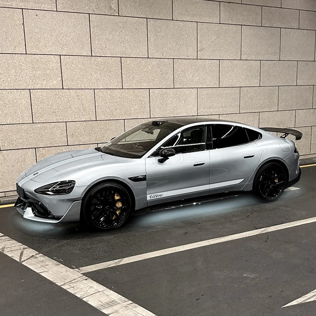 Gloss Liquid Shiny Silver Car Vinyl Wrap PET product image 5 - Veloro gloss vinyl wrap