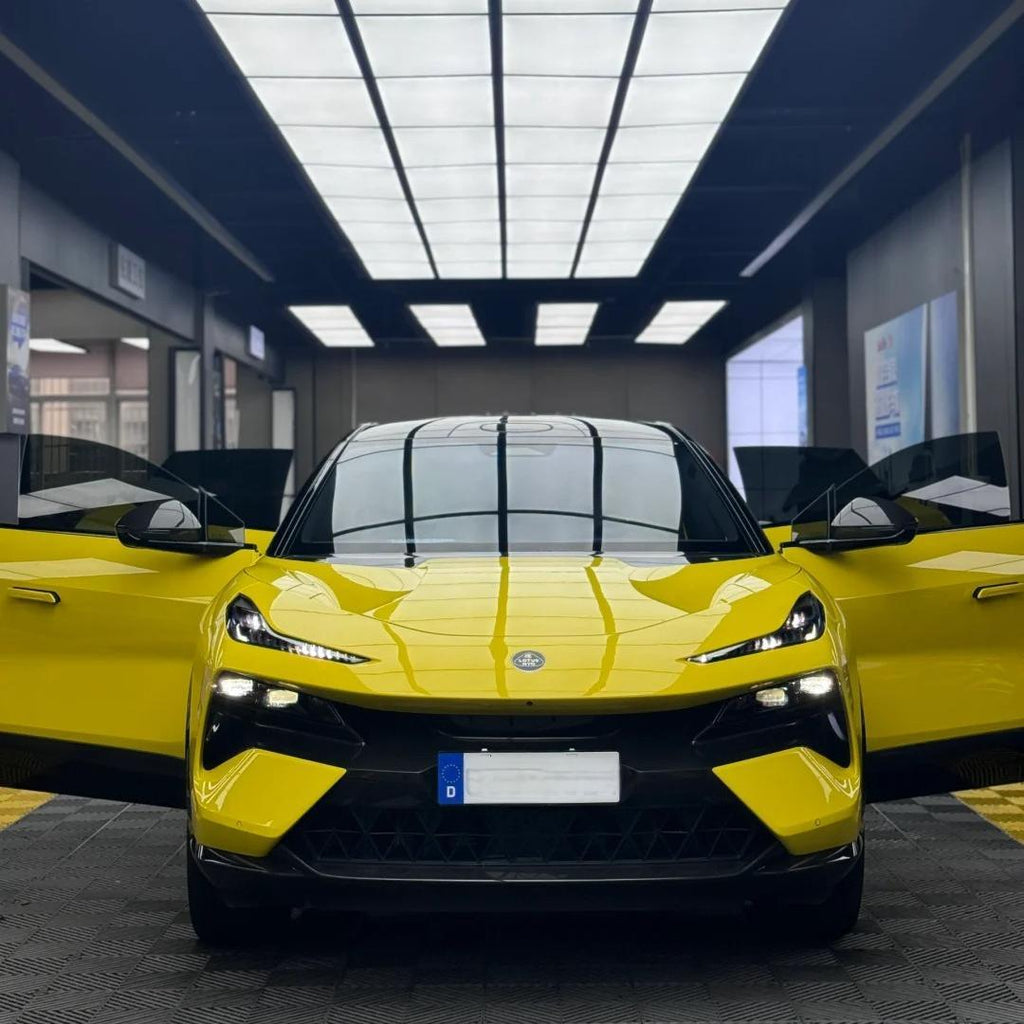 Gloss Maize Yellow Car Vinyl Wrap PET product image 2 - Veloro gloss vinyl wrap