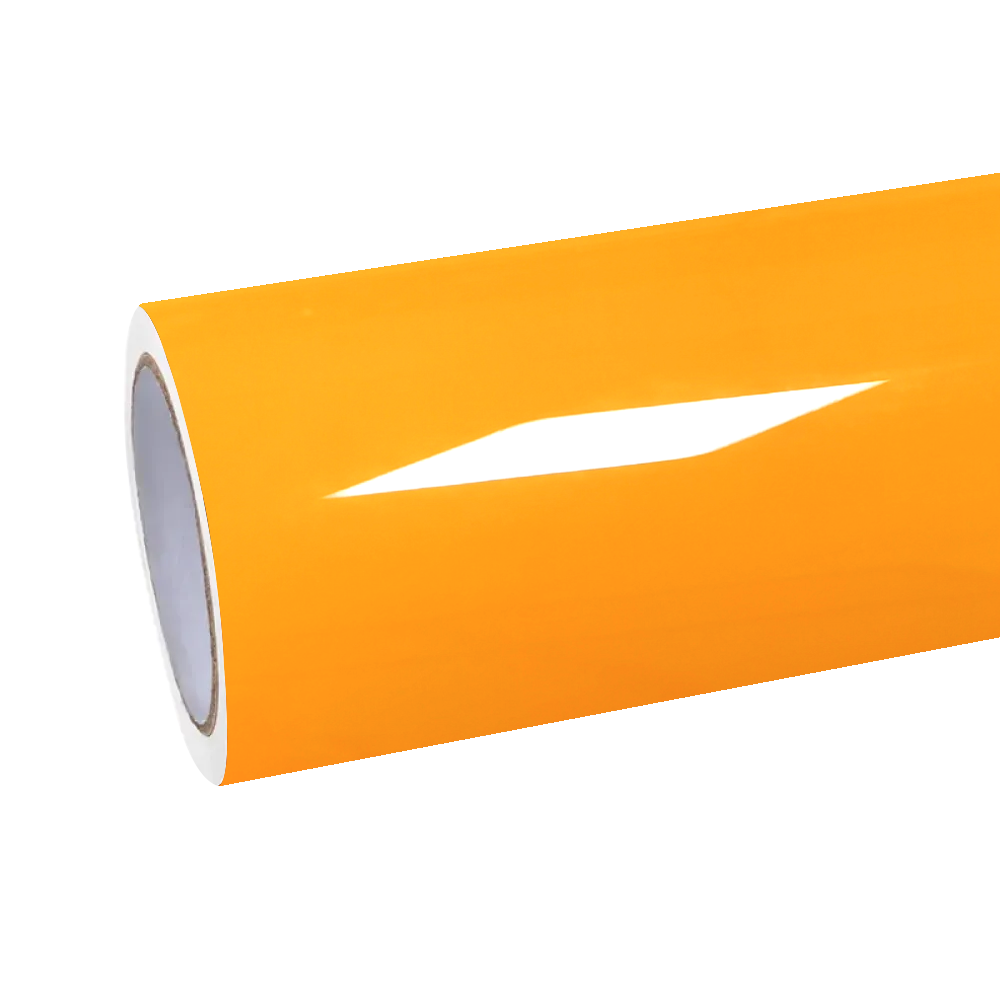 Gloss Mclaren Orange Car Vinyl Wrap PET