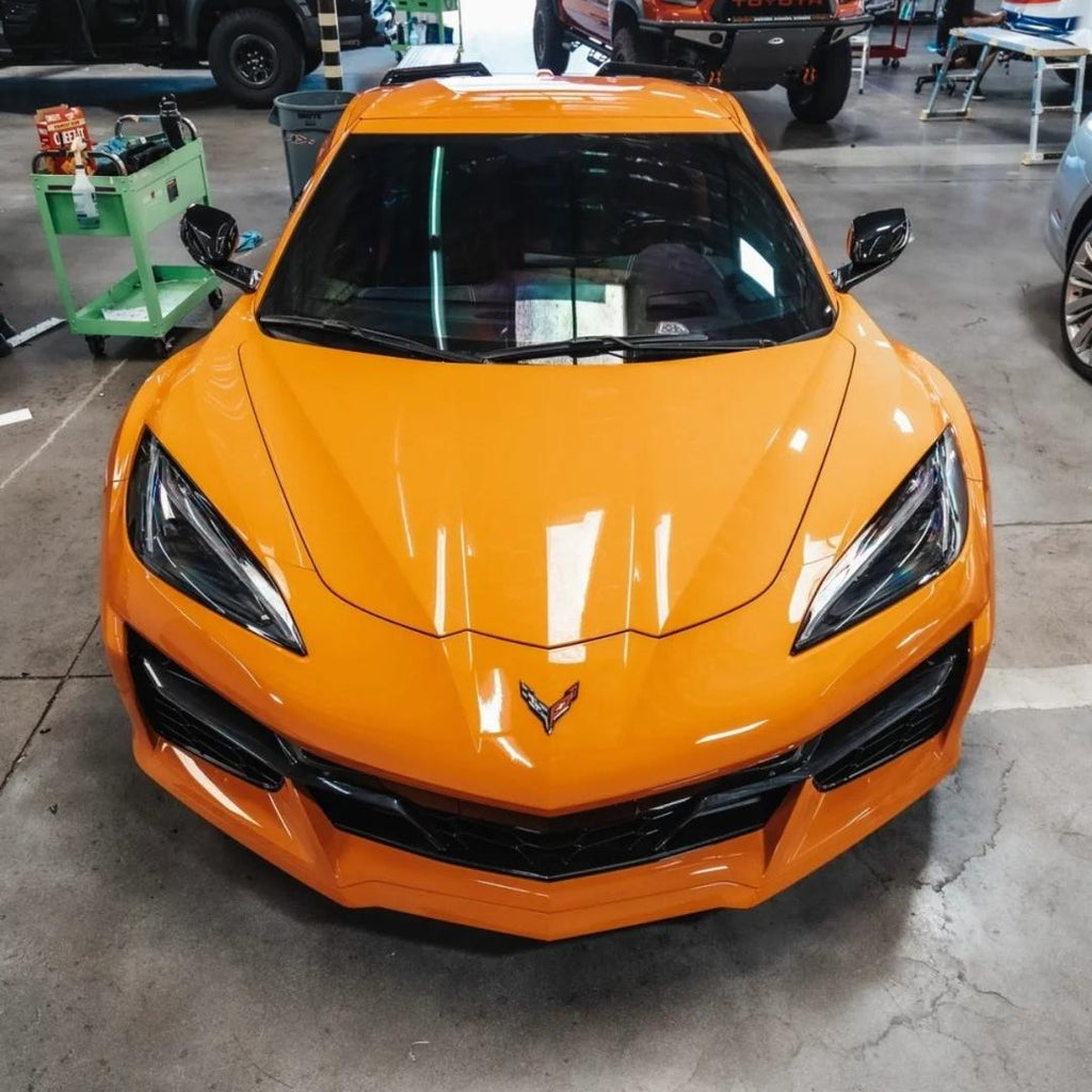 Gloss Mclaren Orange Car Vinyl Wrap PET product image 3 - Veloro gloss vinyl wrap