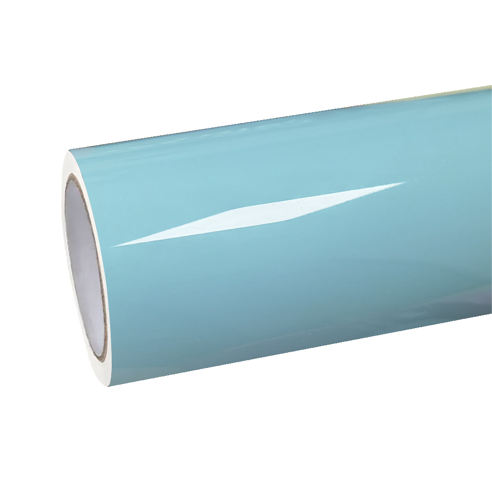 Gloss Meissen Blue Car Vinyl Wrap PET product image 2 - Veloro gloss vinyl wrap