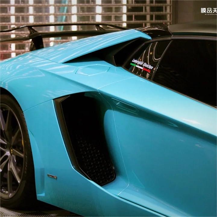 Gloss Metallic Ocean Blue Car Vinyl Wrap product image 9 - Veloro metallic vinyl wrap