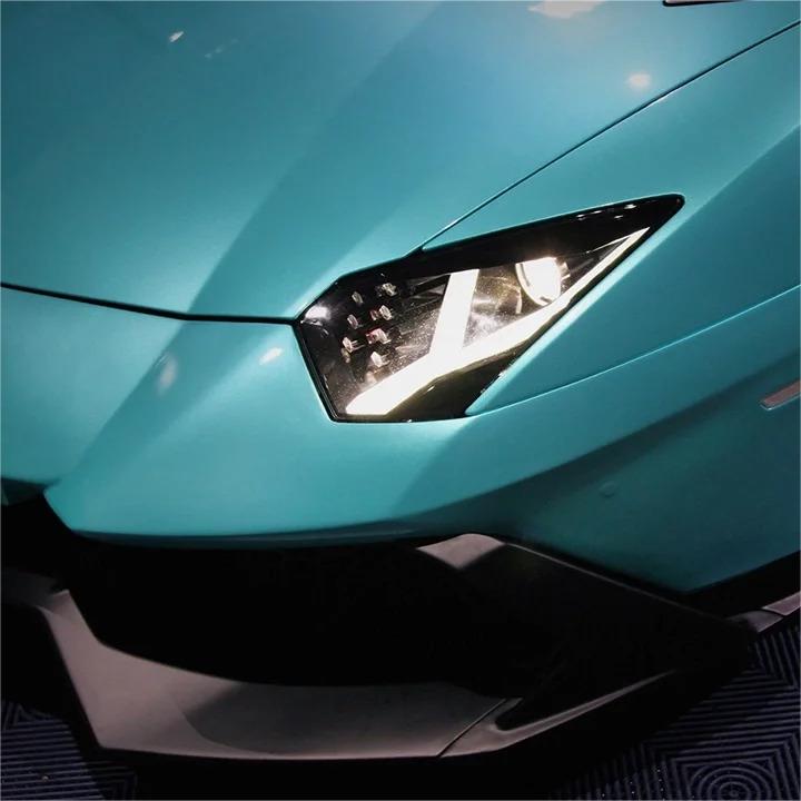 Gloss Metallic Ocean Blue Car Vinyl Wrap product image 10 - Veloro metallic vinyl wrap
