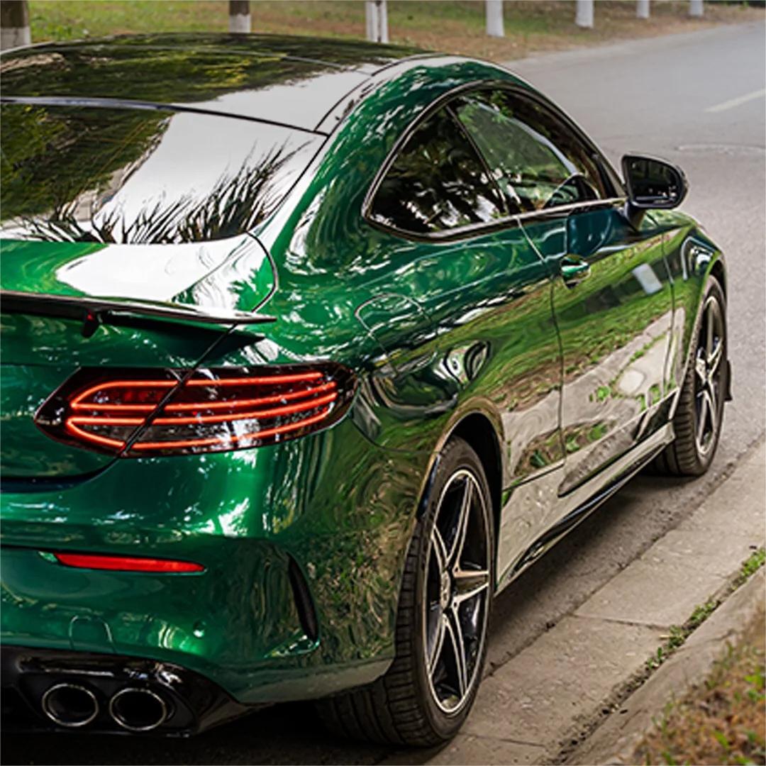 Gloss Metallic Agate Green Car Vinyl Wrap PET product image 6 - Veloro metallic vinyl wrap