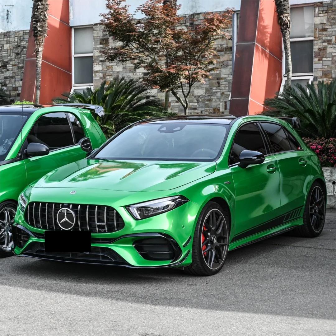 Gloss Metallic Apple Green Car Vinyl Wrap product image 2 - Veloro metallic vinyl wrap