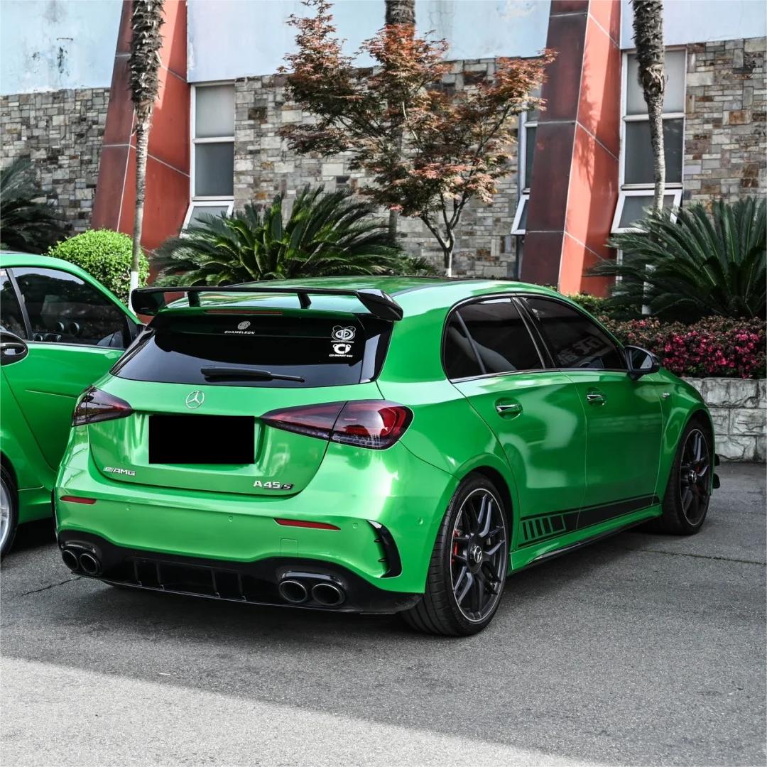 Gloss Metallic Apple Green Car Vinyl Wrap product image 6 - Veloro metallic vinyl wrap