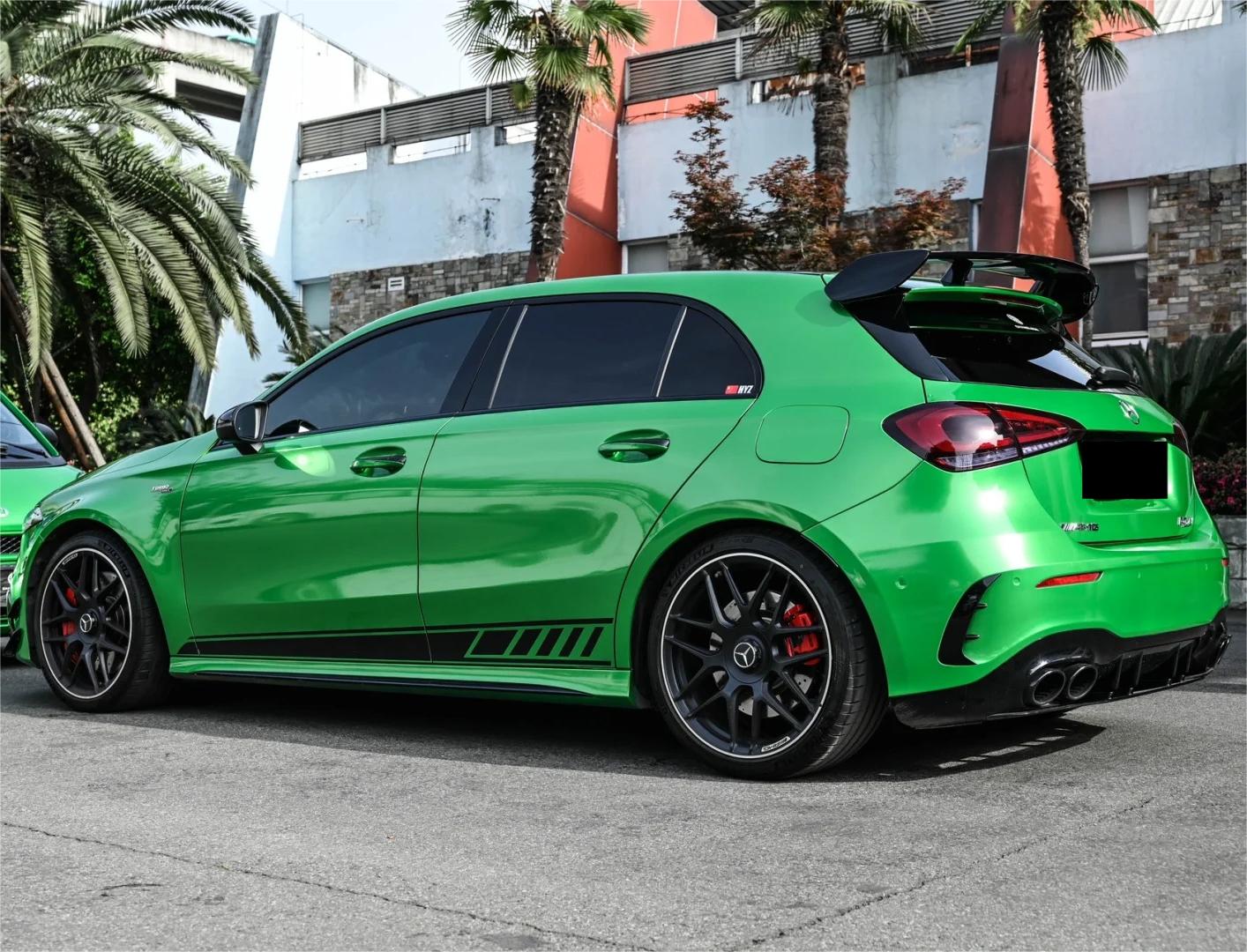Gloss Metallic Apple Green Car Vinyl Wrap product image 8 - Veloro metallic vinyl wrap