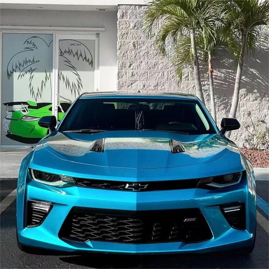 Gloss Metallic Atomic Teal Car Vinyl Wrap PET product image 2 - Veloro metallic vinyl wrap