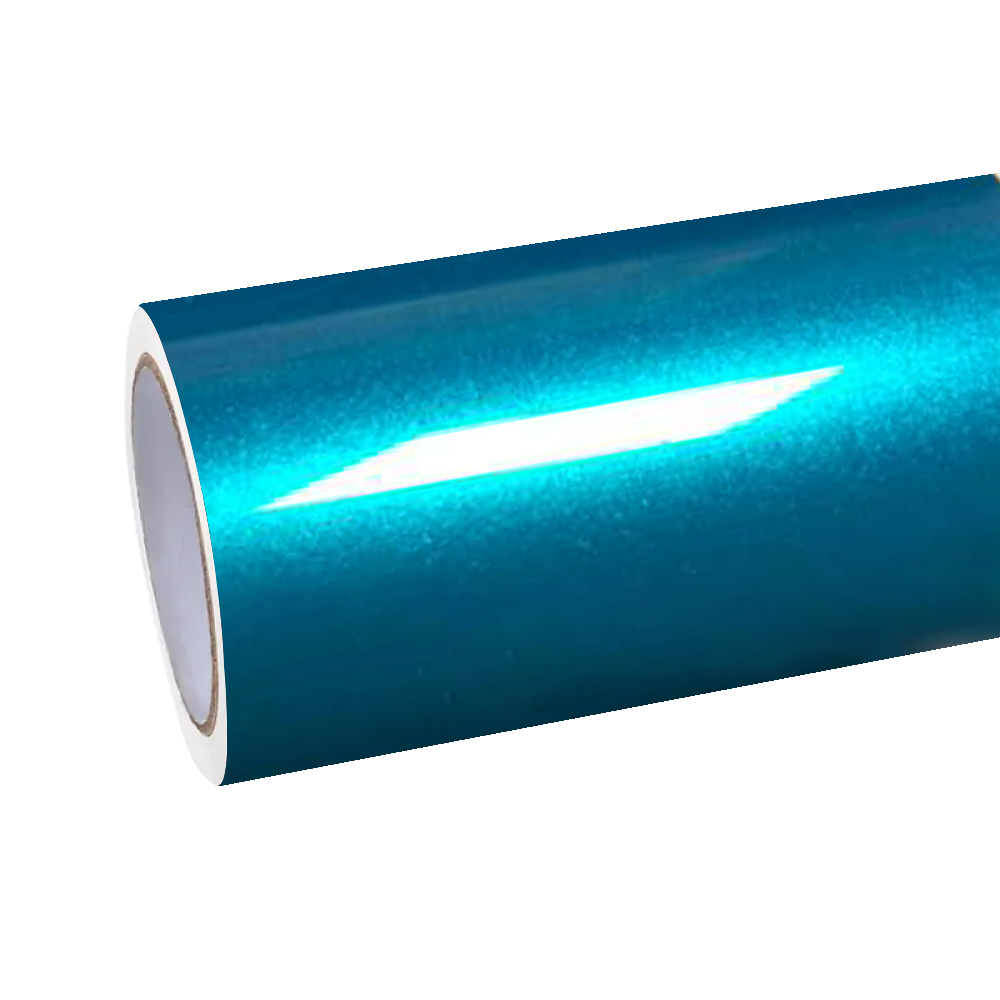 Gloss Metallic Atomic Teal Car Vinyl Wrap PET