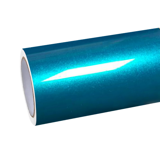 Gloss Metallic Atomic Teal Car Vinyl Wrap PET