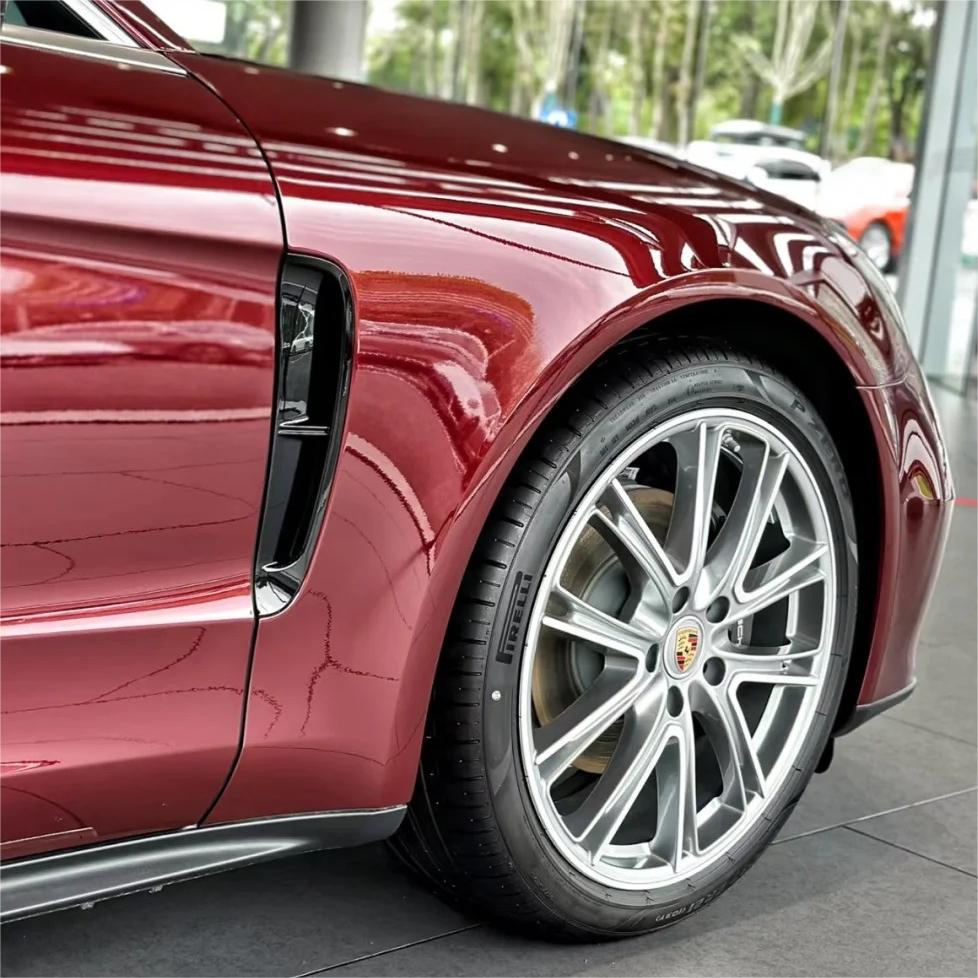 Gloss Metallic Black Cherry Red Car Vinyl Wrap PET product image 10 - Veloro metallic vinyl wrap