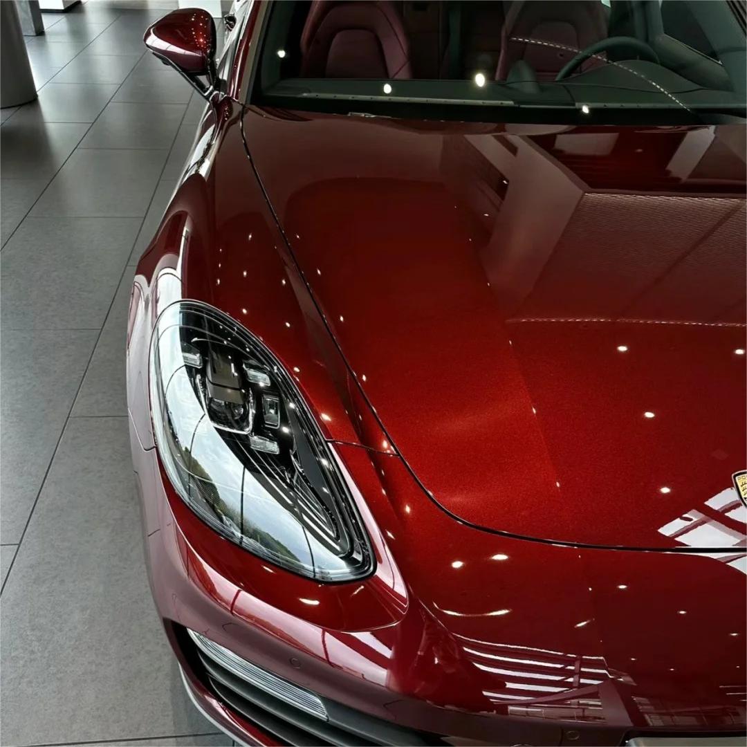 Gloss Metallic Black Cherry Red Car Vinyl Wrap PET product image 13 - Veloro metallic vinyl wrap