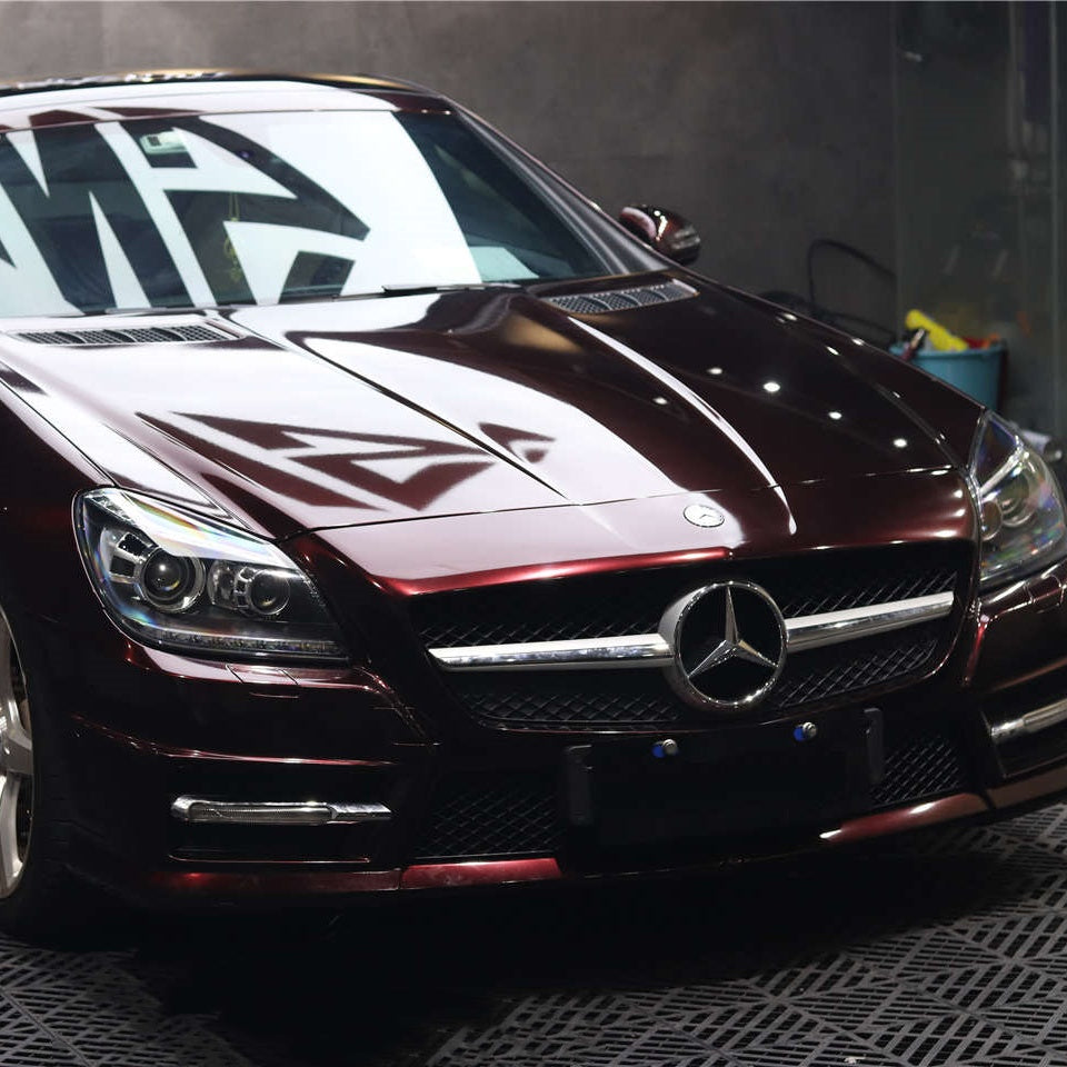 Gloss Metallic Black Rose Car Vinyl Wrap PET product image 6 - Veloro metallic vinyl wrap