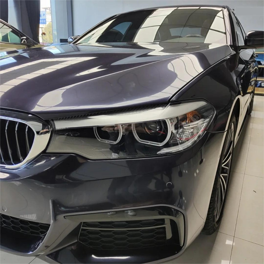 Gloss Metallic Blue Grey Car Vinyl Wrap product image 4 - Veloro metallic vinyl wrap