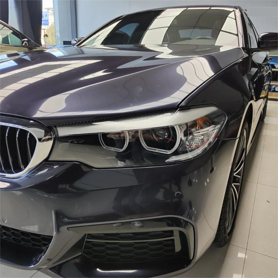 Gloss Metallic Blue Grey Car Vinyl Wrap product image 4 - Veloro metallic vinyl wrap