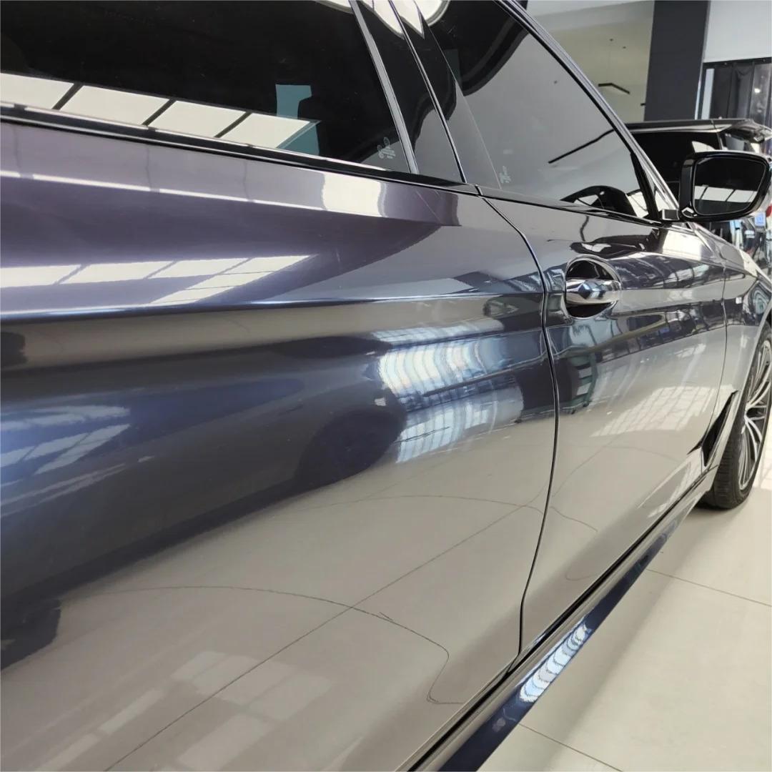 Gloss Metallic Blue Grey Car Vinyl Wrap product image 5 - Veloro metallic vinyl wrap