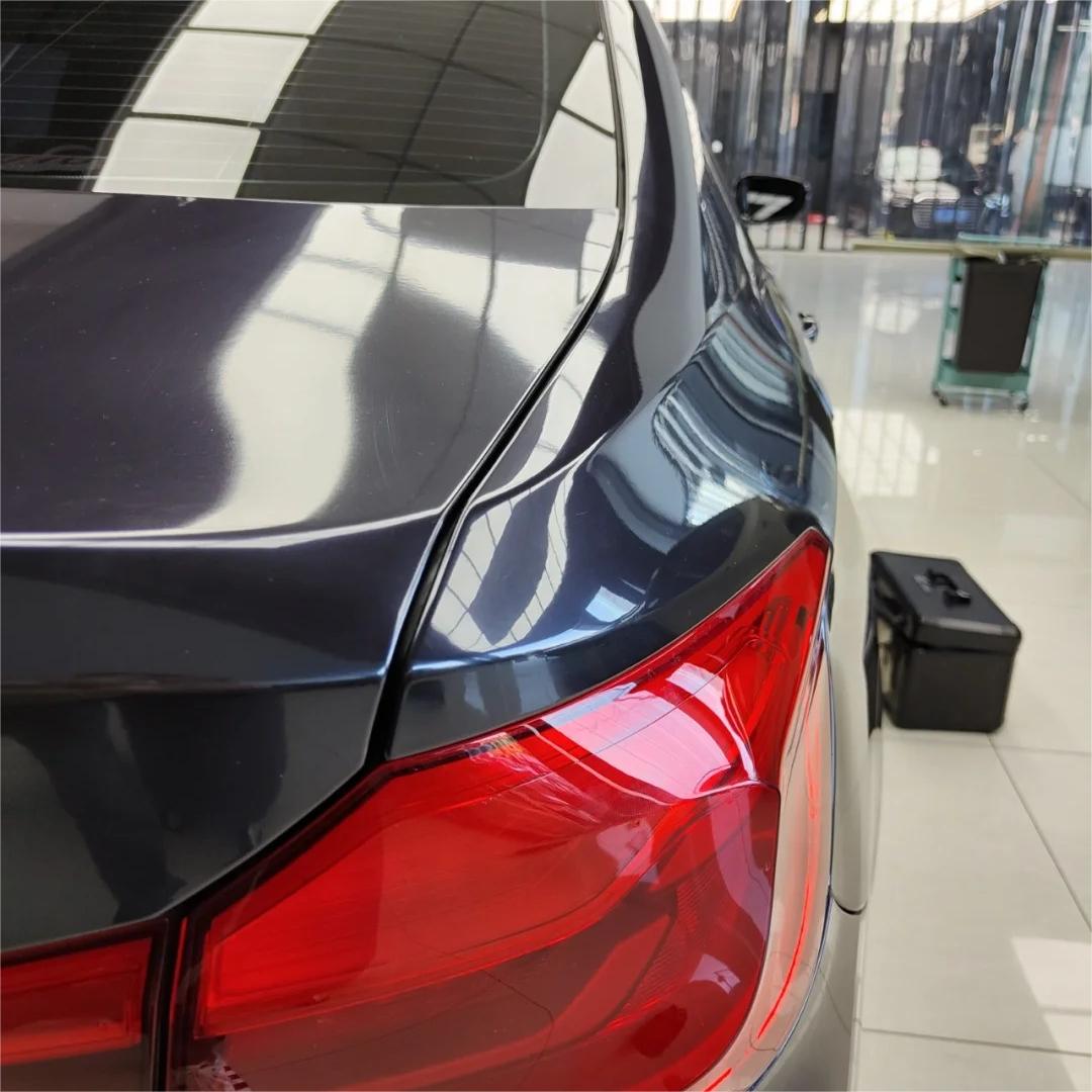 Gloss Metallic Blue Grey Car Vinyl Wrap product image 7 - Veloro metallic vinyl wrap