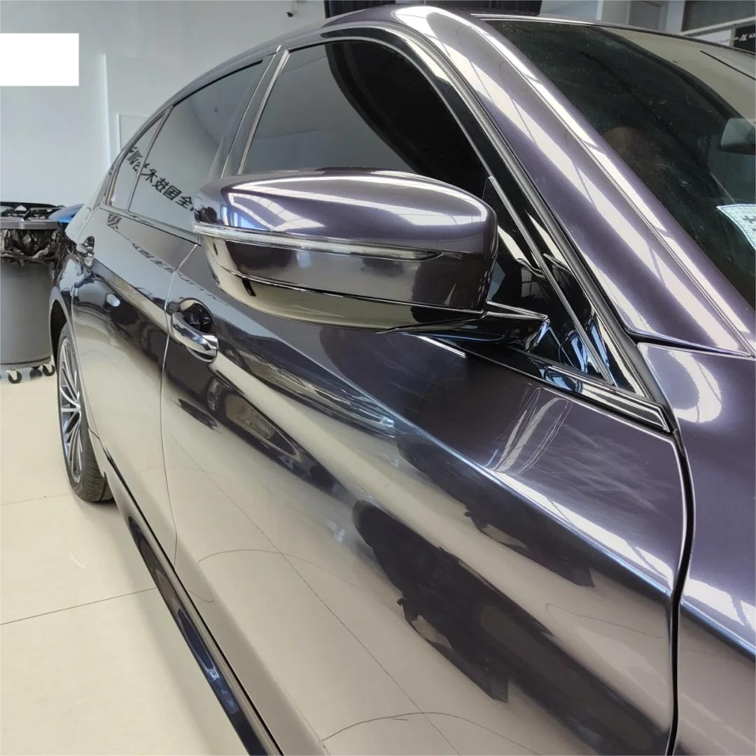 Gloss Metallic Blue Grey Car Vinyl Wrap product image 8 - Veloro metallic vinyl wrap