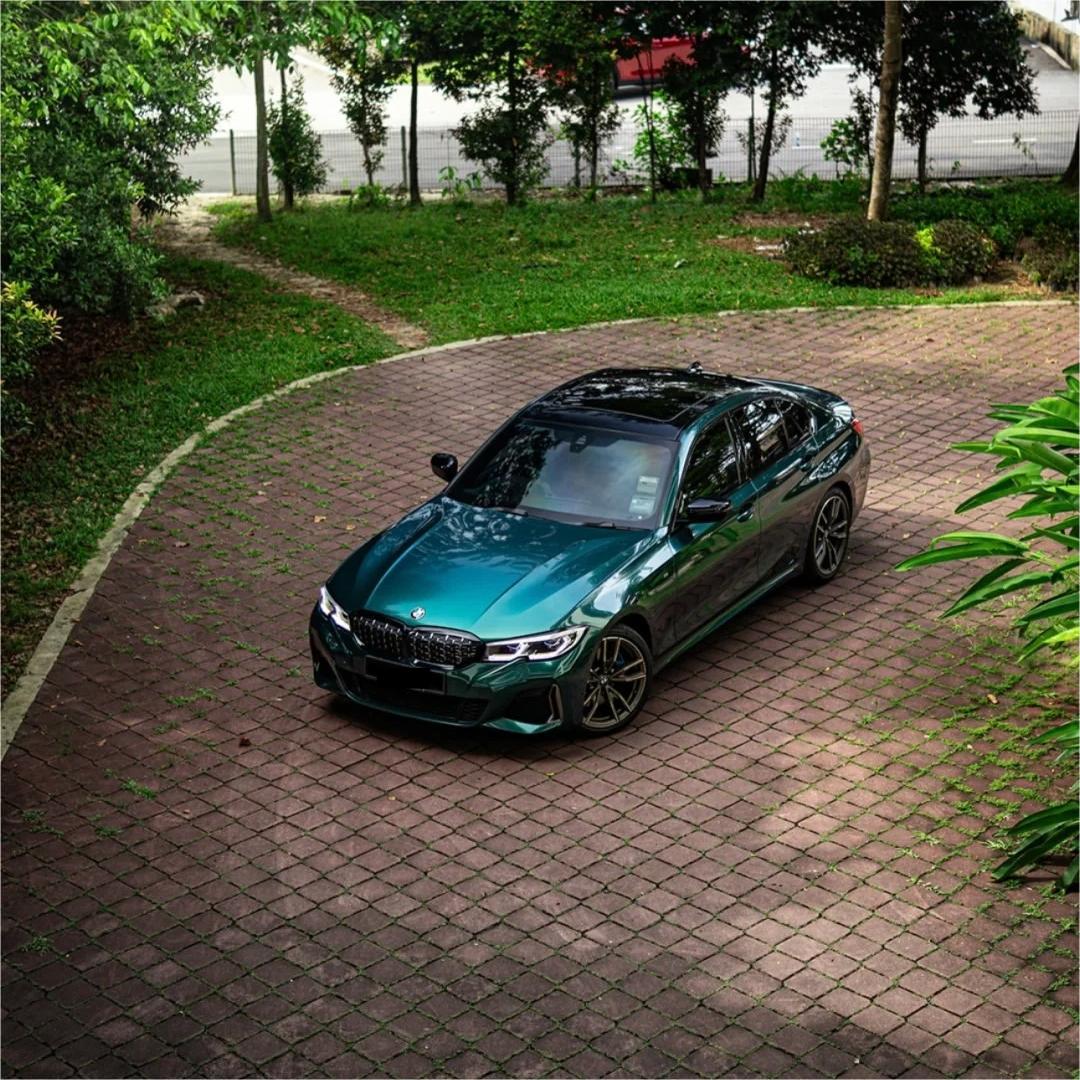 Gloss Metallic British Royal Green Car Vinyl Wrap PET product image 2 - Veloro metallic vinyl wrap