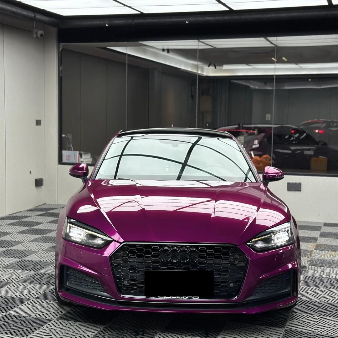 Gloss Metallic Candy Purple Car Vinyl Wrap PET product image 5 - Veloro metallic vinyl wrap