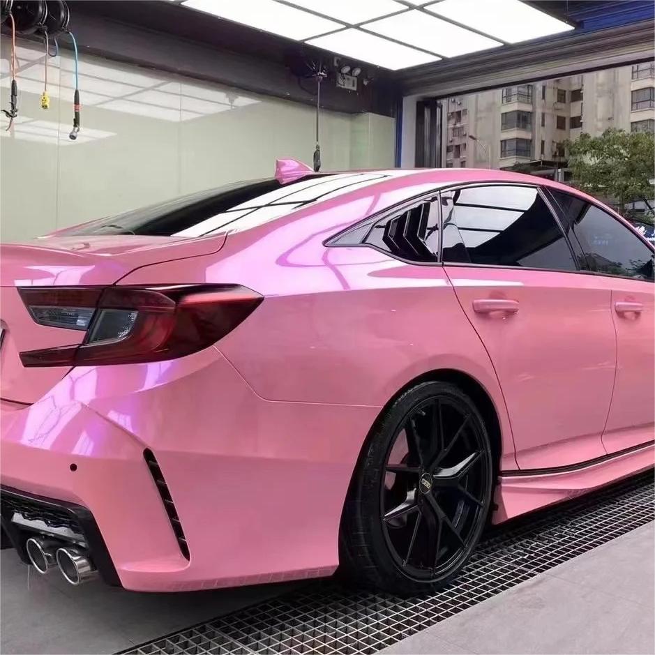 Gloss Metallic Candy Purple Pink Car Vinyl Wrap product image 7 - Veloro metallic vinyl wrap