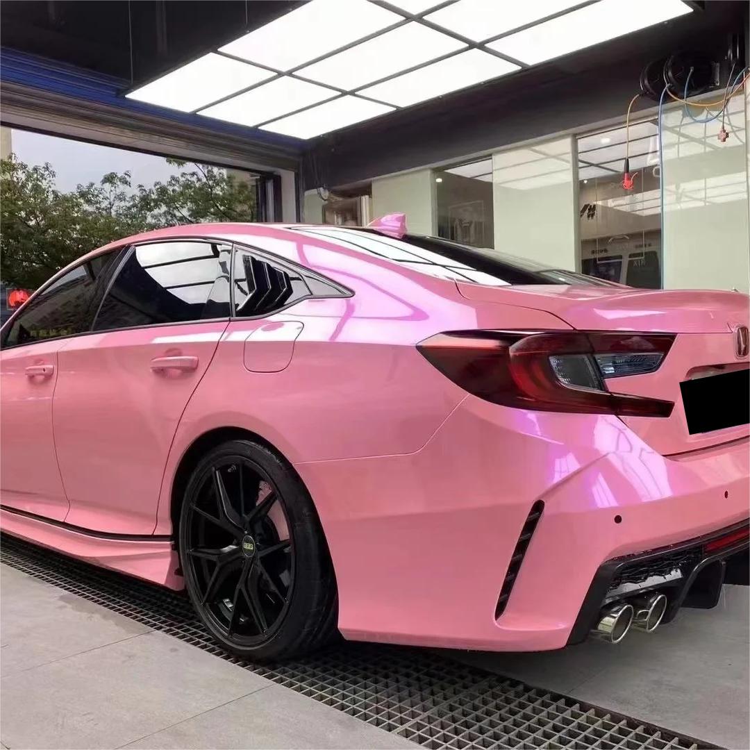 Gloss Metallic Candy Purple Pink Car Vinyl Wrap product image 5 - Veloro metallic vinyl wrap