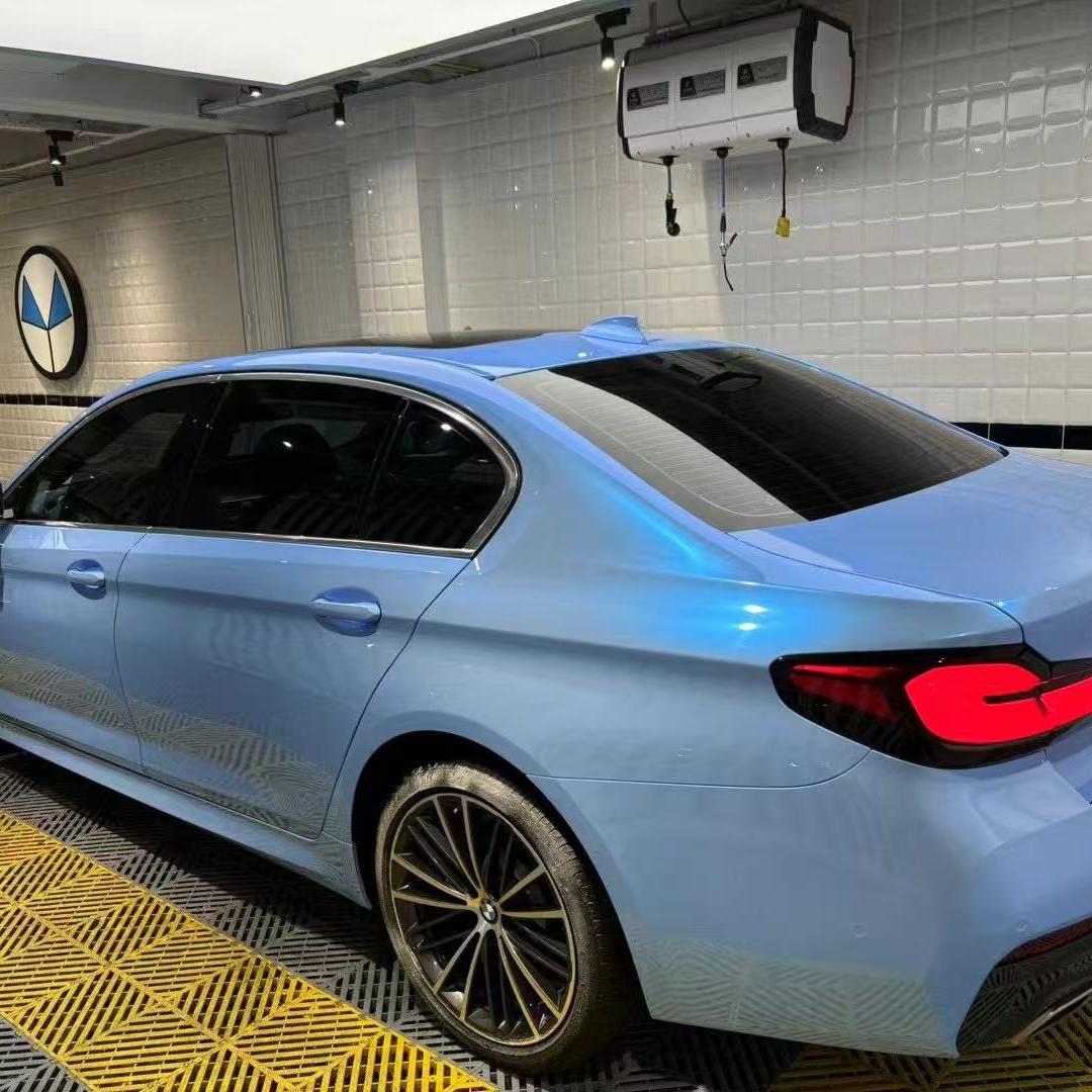 Gloss Metallic Chameleon Blue Grey Car Vinyl Wrap PET product image 7 - Veloro color shift vinyl wrap