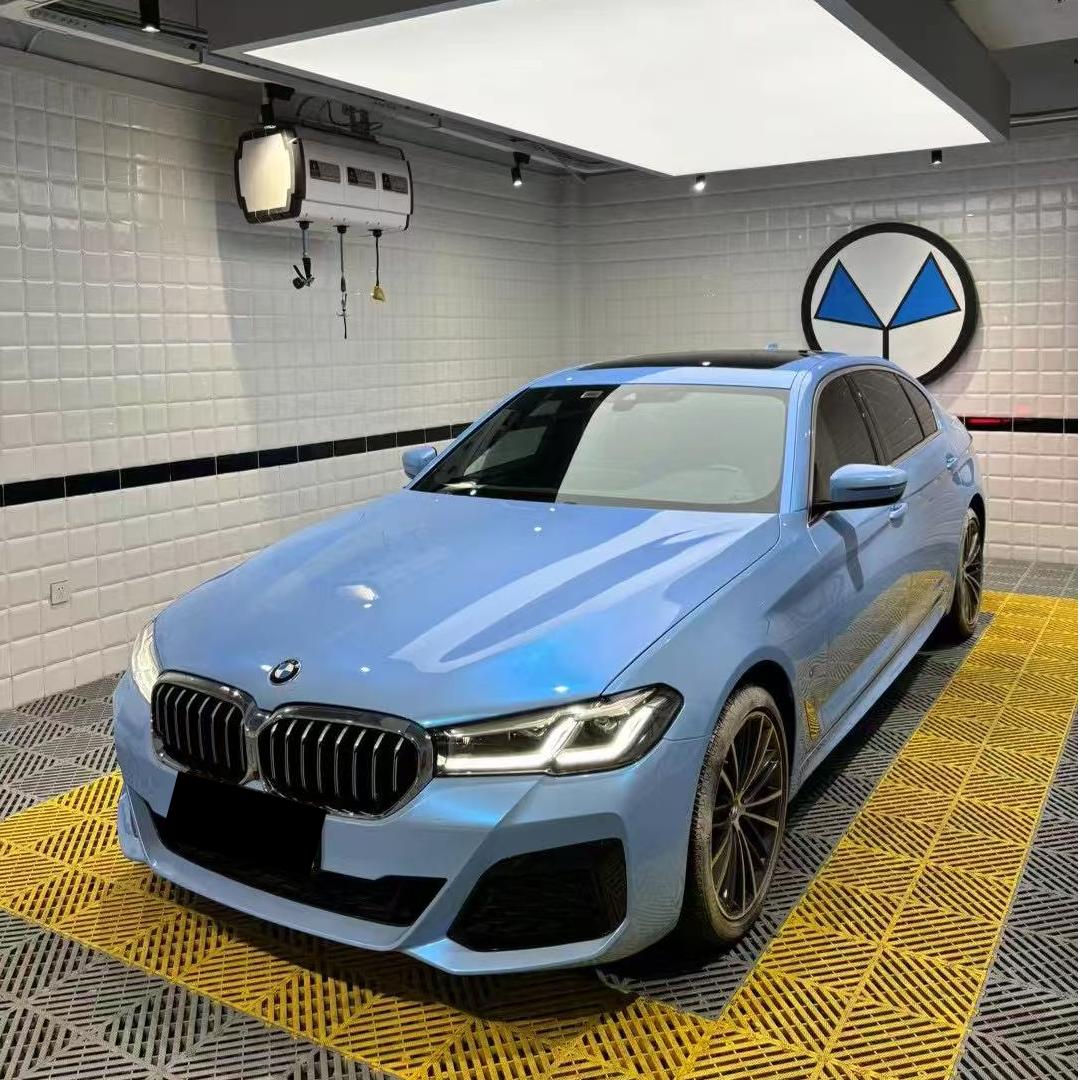 Gloss Metallic Chameleon Blue Grey Car Vinyl Wrap PET product image 3 - Veloro color shift vinyl wrap