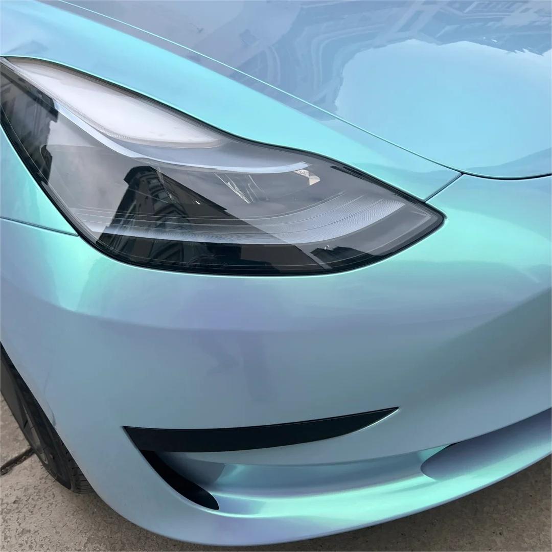 Gloss Metallic Chameleon Candy Blue Green Car Vinyl Wrap product image 7 - Veloro color shift vinyl wrap