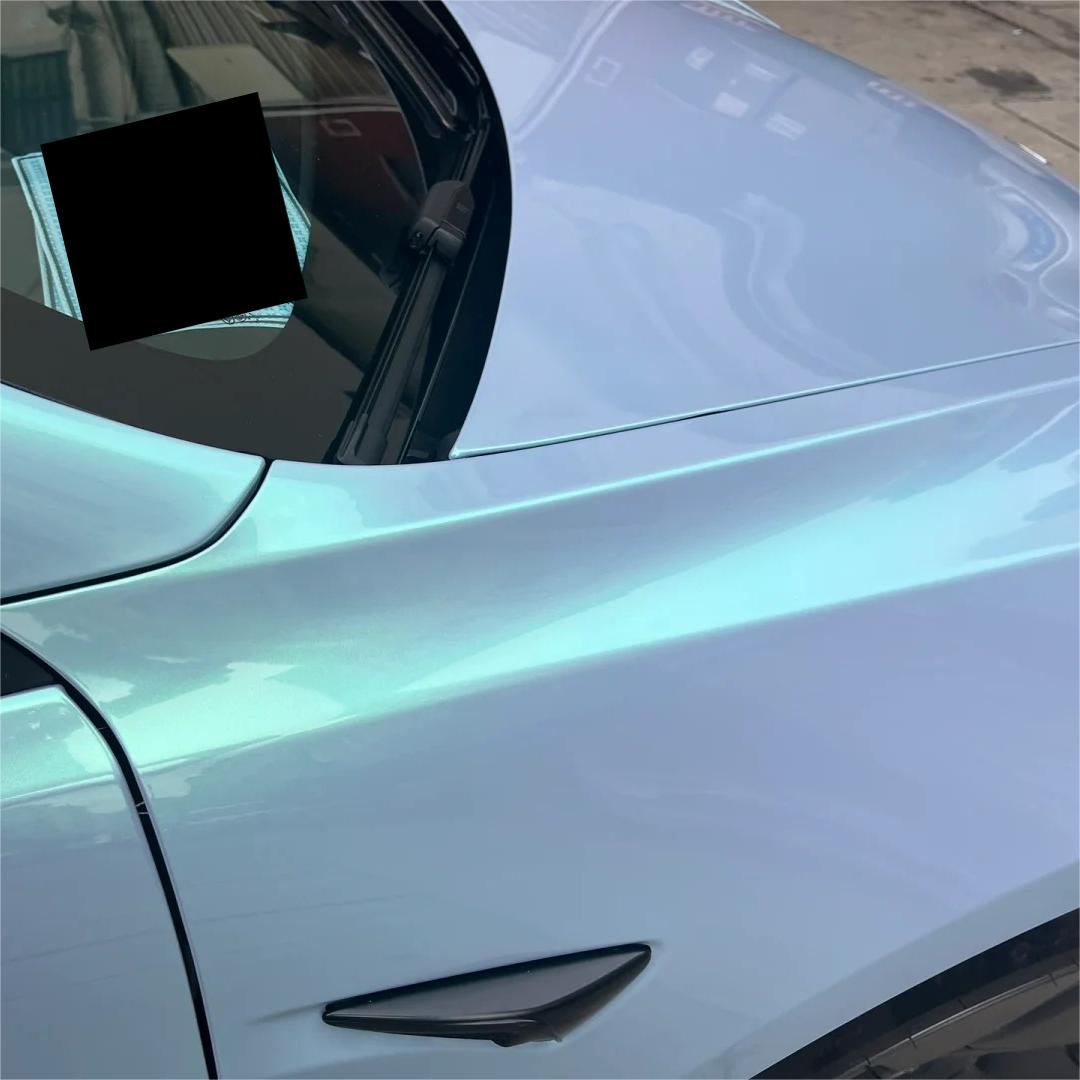Gloss Metallic Chameleon Candy Blue Green Car Vinyl Wrap product image 8 - Veloro color shift vinyl wrap