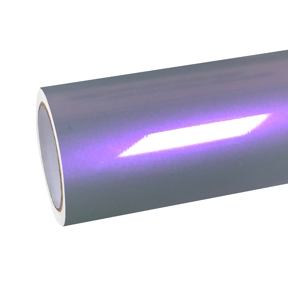 Gloss Metallic Chameleon Candy Grey Purple Car Vinyl Wrap PET product image 2 - Veloro color shift vinyl wrap