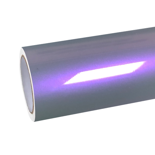 Gloss Metallic Chameleon Candy Grey Purple Car Vinyl Wrap PET product image 2 - Veloro color shift vinyl wrap