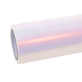 Gloss Metallic Chameleon Diamond Pollen Pink White Car Vinyl Wrap PET