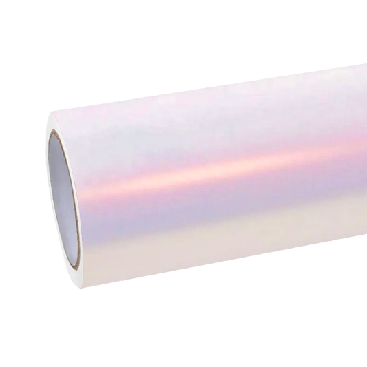 Gloss Metallic Chameleon Diamond Pollen Pink White Car Vinyl Wrap PET