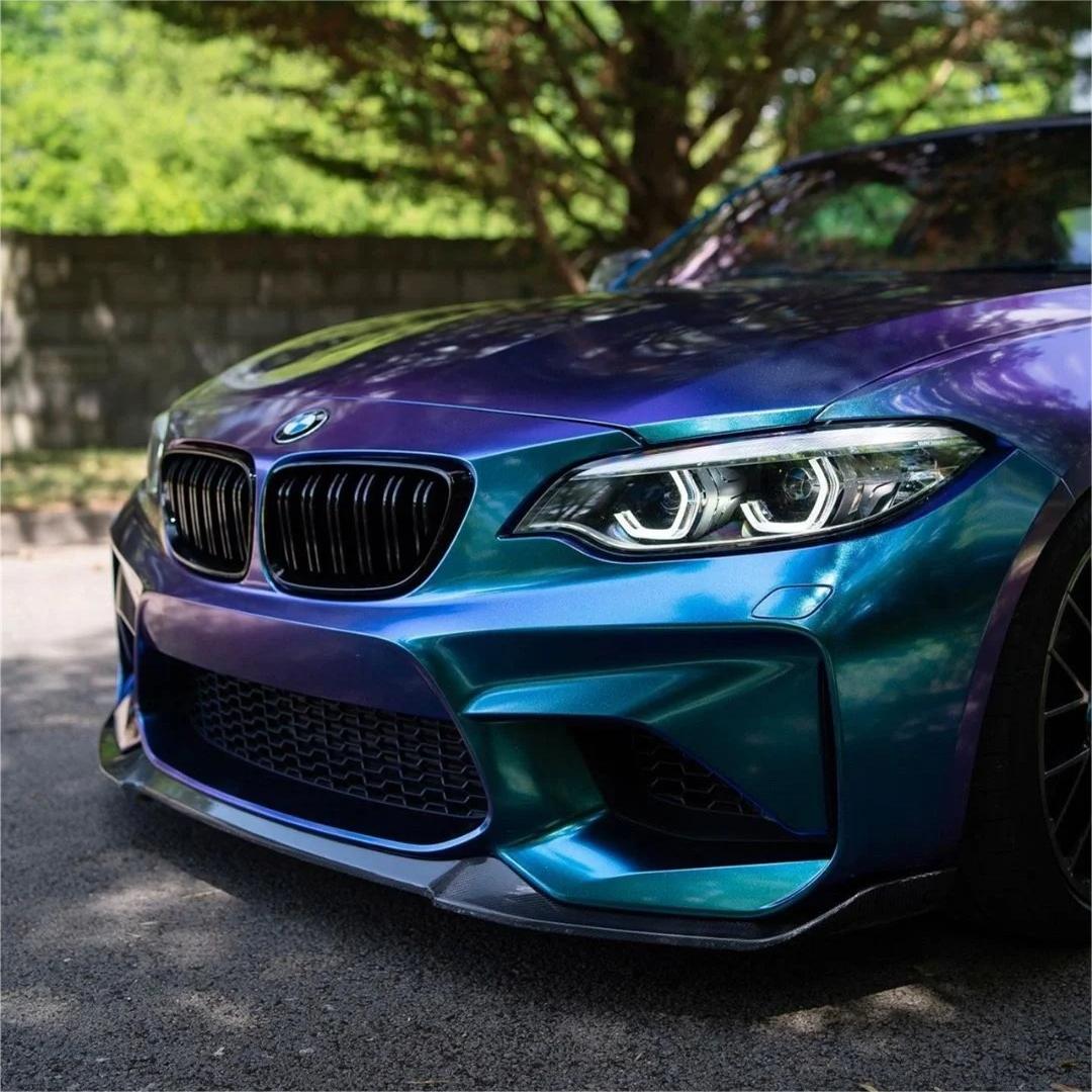 Gloss Metallic Chameleon Diamond Purple Blue Car Vinyl Wrap product image 13 - Veloro color shift vinyl wrap