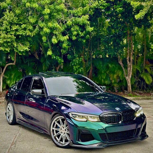 Gloss Metallic Chameleon Diamond Purple Green Car Vinyl Wrap PET product image 11 - Veloro color shift vinyl wrap