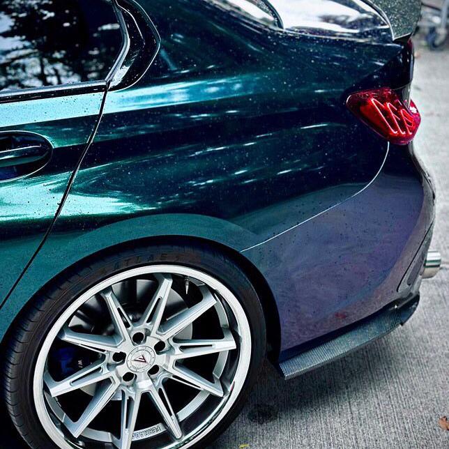 Gloss Metallic Chameleon Diamond Purple Green Car Vinyl Wrap PET product image 12 - Veloro color shift vinyl wrap