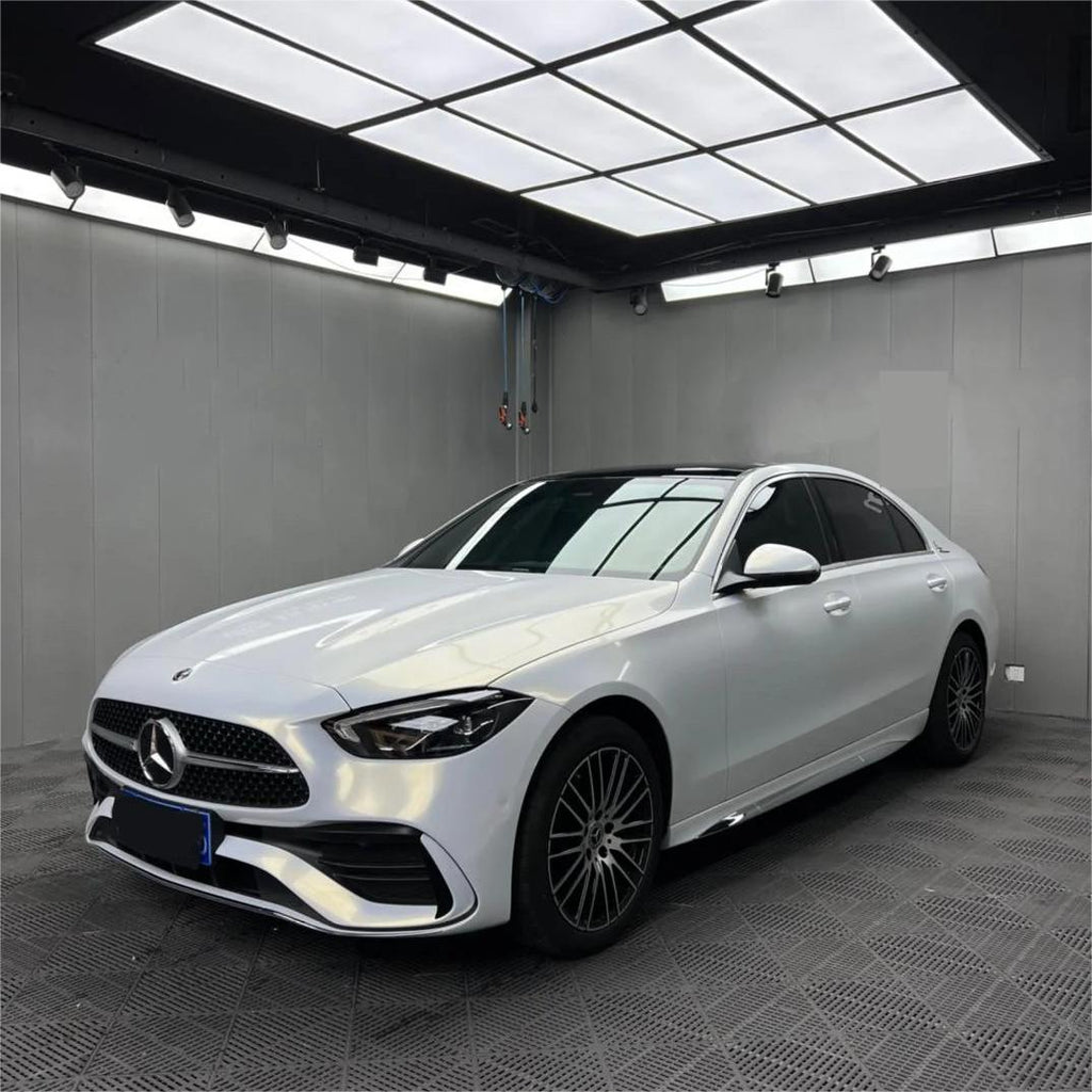 Gloss Metallic Chameleon Gold White Car Vinyl Wrap Audi PET product image 4 - Veloro color shift vinyl wrap