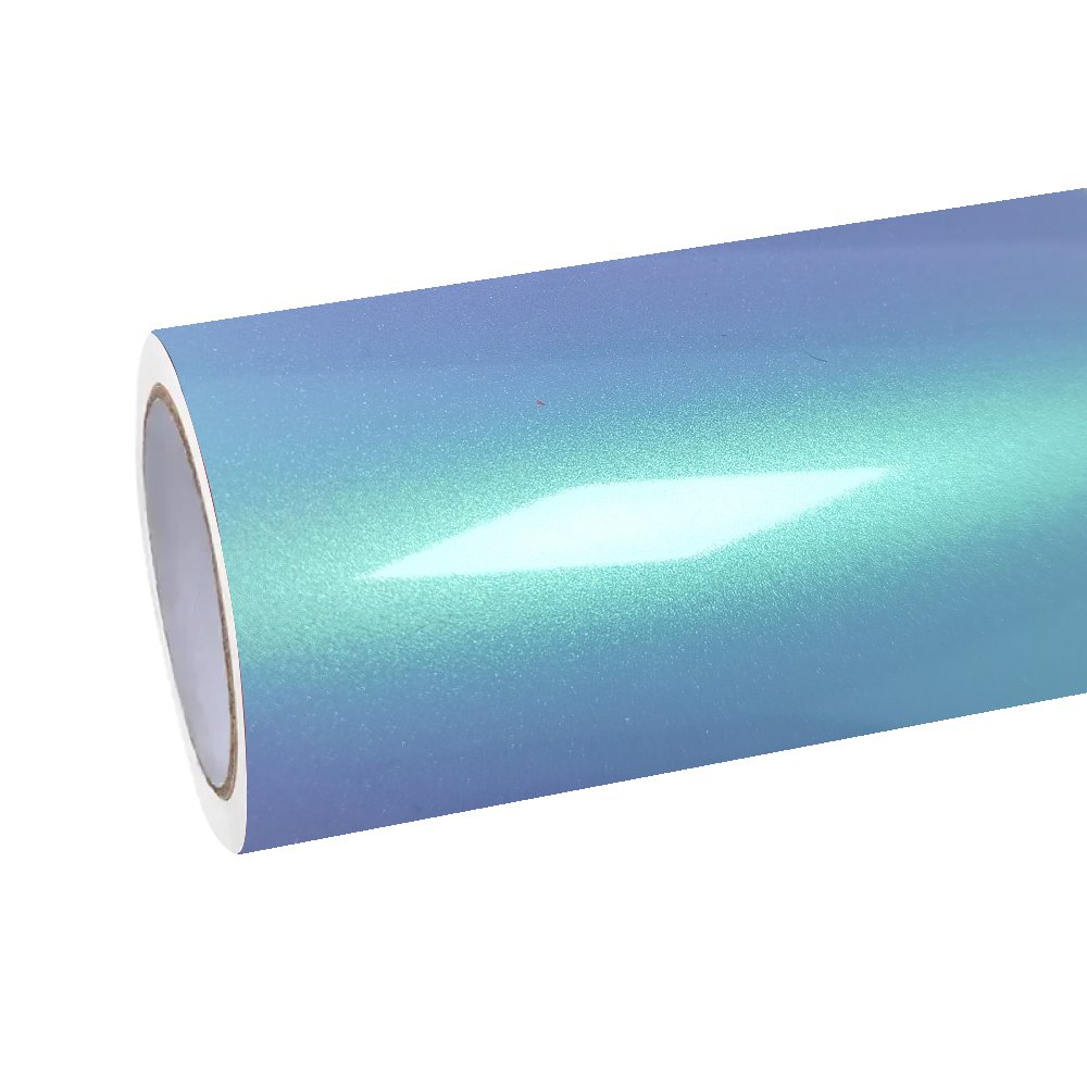 Gloss Metallic Chameleon Green Blue Car Vinyl Wrap product image 2 - Veloro color shift vinyl wrap